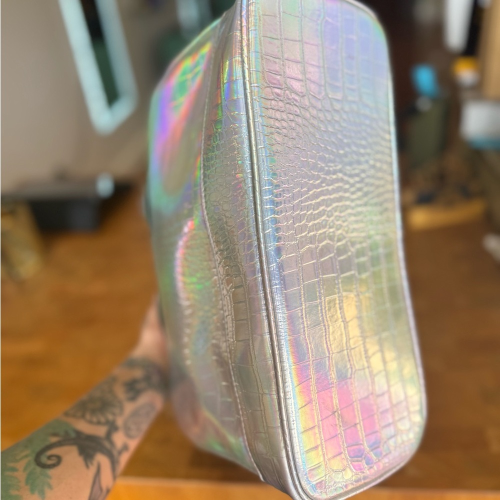Never used Paris Hilton Holographic Croc-Embossed Women's Bag - Picture 9 of 17